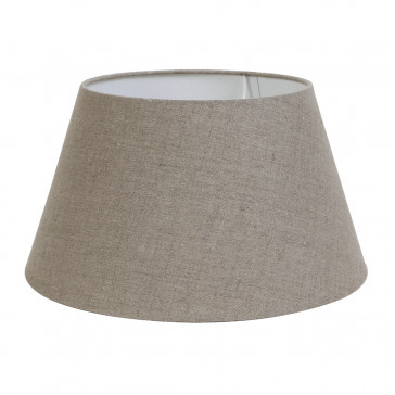 Round Lampshade - Dark Linen