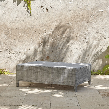 Ocean coffee table. High quality, French grey rattan.